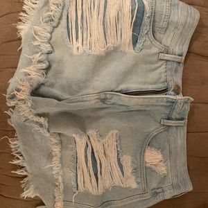 Denim shorts